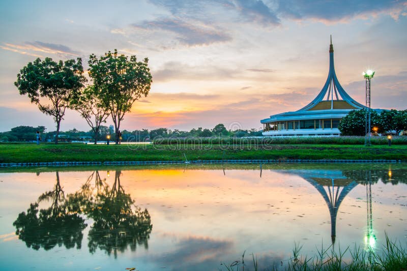Twilight Pavilion Landmark of Suan Luang Rama IX Public Park, Bangkok ...