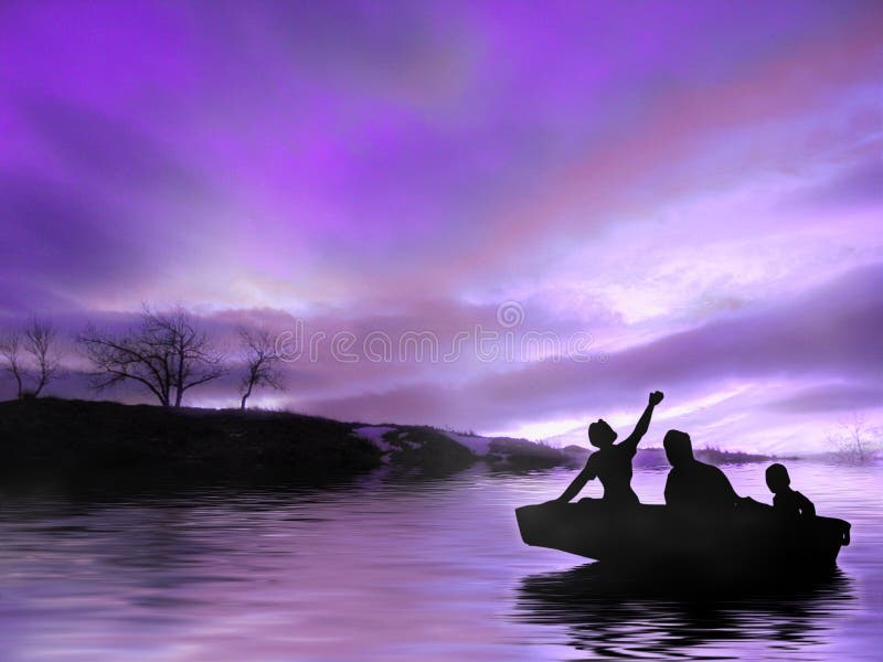 Twilight ride stock illustration Twilight ride stock illustration