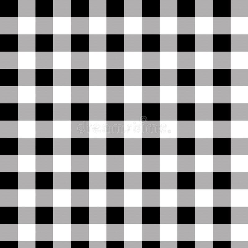 Twill Black and White Buffalo Plaid Pattern Backgrounds Stock Illustration  - Illustration of black, twill: 166788959