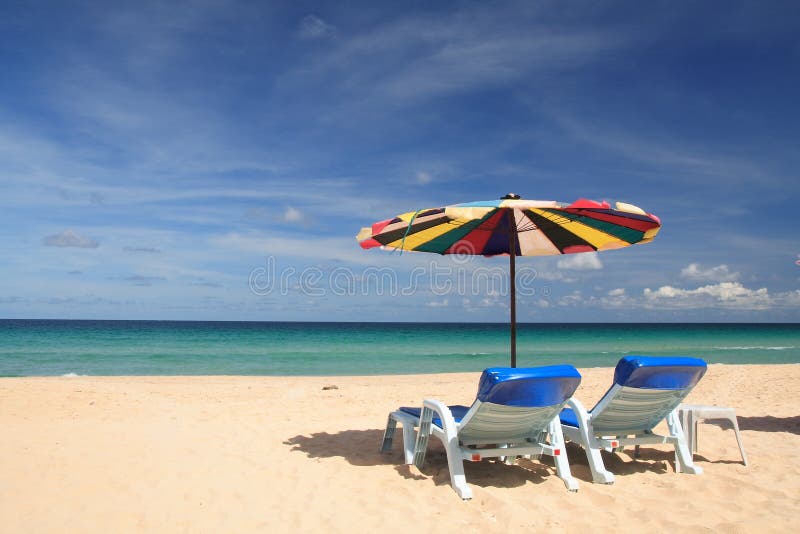 Twin chair on the beach