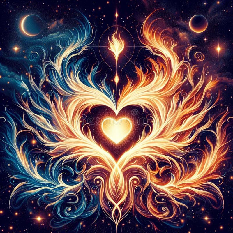 Twin Flame Couple. Soulmates. the Concept of Magical, Esoteric, Tantric ...