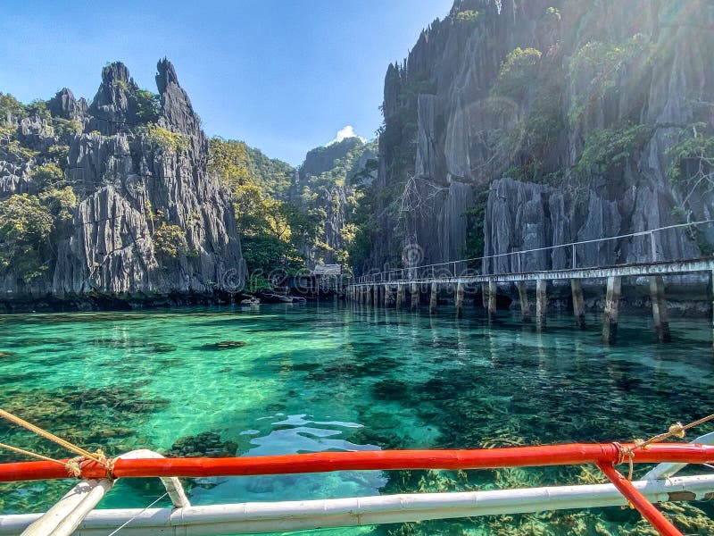 Twin Lagoon in Coron Island, Palawan, Philippines Stock Image - Image