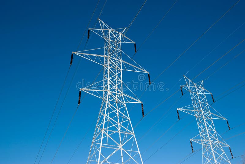 Twin Power Line Towers