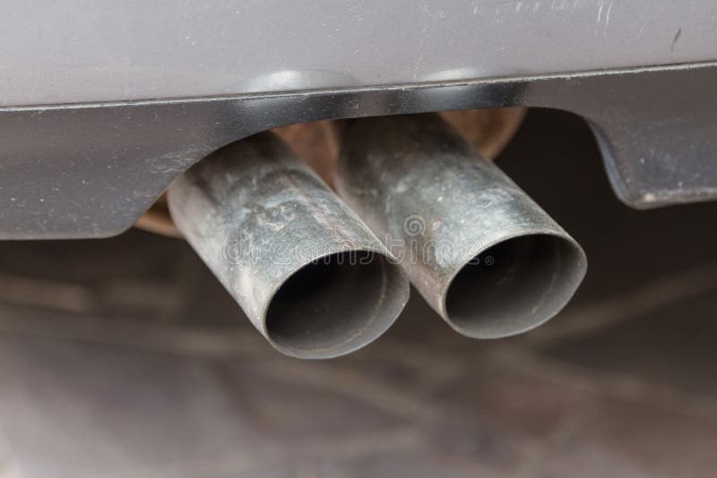 Exhaust pipe auto stock image. Image of motor, engine - 97874257