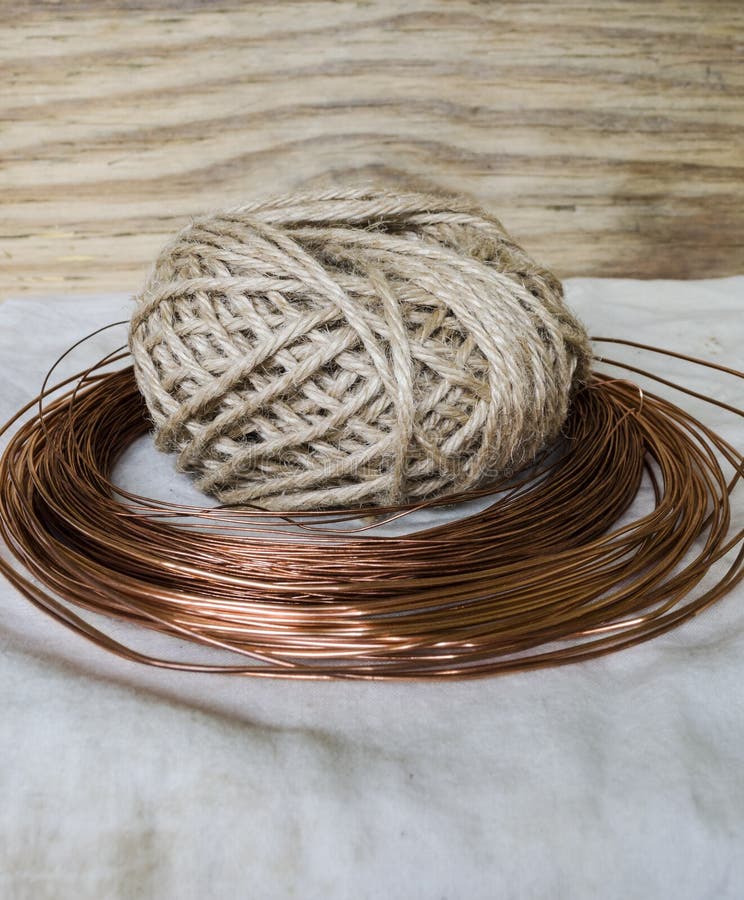 Tangle of copper wire stock image. Image of textured 35985687