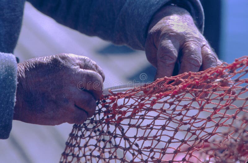 Twine Man\ s Hands & Fishing Net