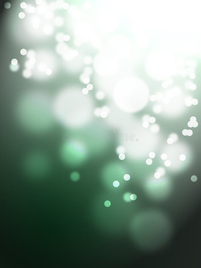 Twinkle bokeh on green