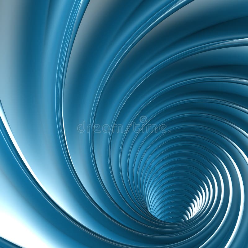 Abstract background of a blue twirl