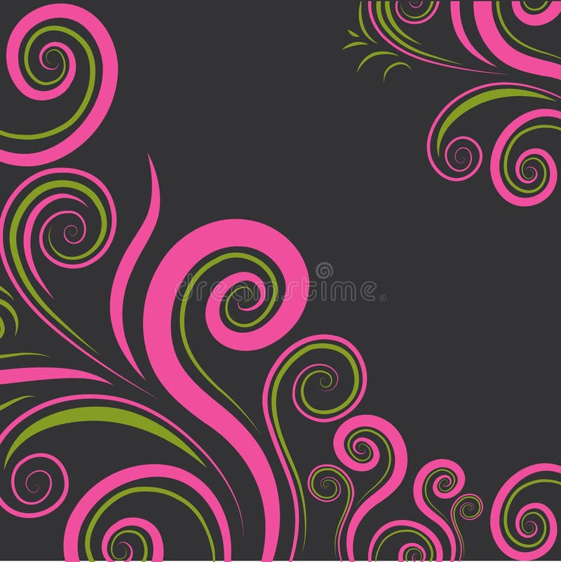 Vector floral colorful twirl pattern (From my big Floral collection). Vector floral colorful twirl pattern (From my big Floral collection)