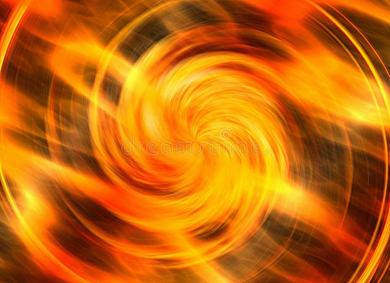 Twirl motion of bright explosion flash on fire backgrounds royalty free illustration