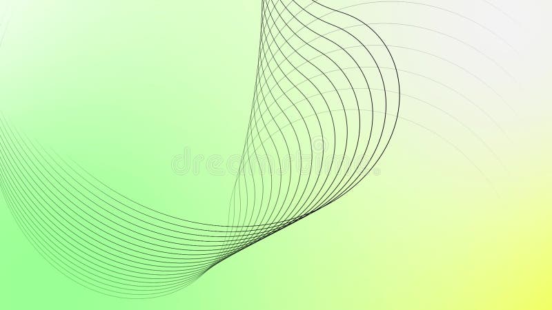 Twisted colorful ribbon digital line. wavy ribbon from so much parallel lines. abstract background with lines.