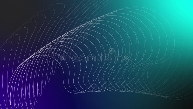 Twisted colorful ribbon digital line. wavy ribbon from so much parallel lines. abstract background with lines.