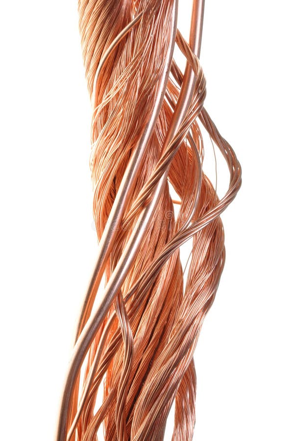 Twisted copper wires stock image. Image of sine, speed 27241461