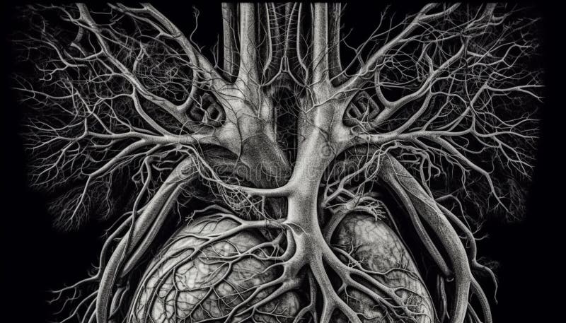 Twisted dendrites intertwined in human brain synapse generated by AI. Twisted dendrites intertwined in human brain synapse generated by artificial intelligence