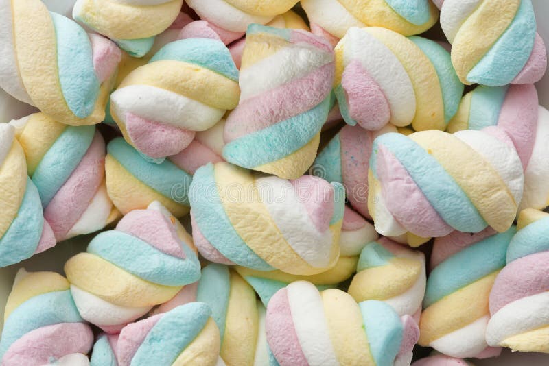 Pastel Twisted Marshmallows Stock Photo Image of marshmallows, yellow