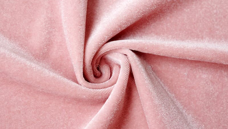 Twisted Peach Color Velvet Fabric Texture Stock Image Image Of Fashion Background