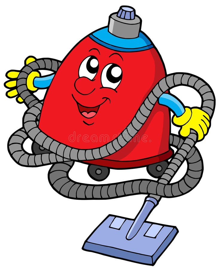 Twisted vacuum cleaner royalty free illustration