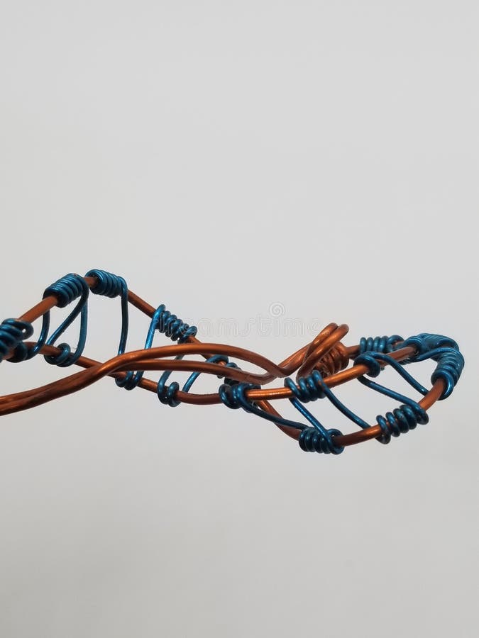 Twisted wire abstract art stock image. Image of person - 233396377