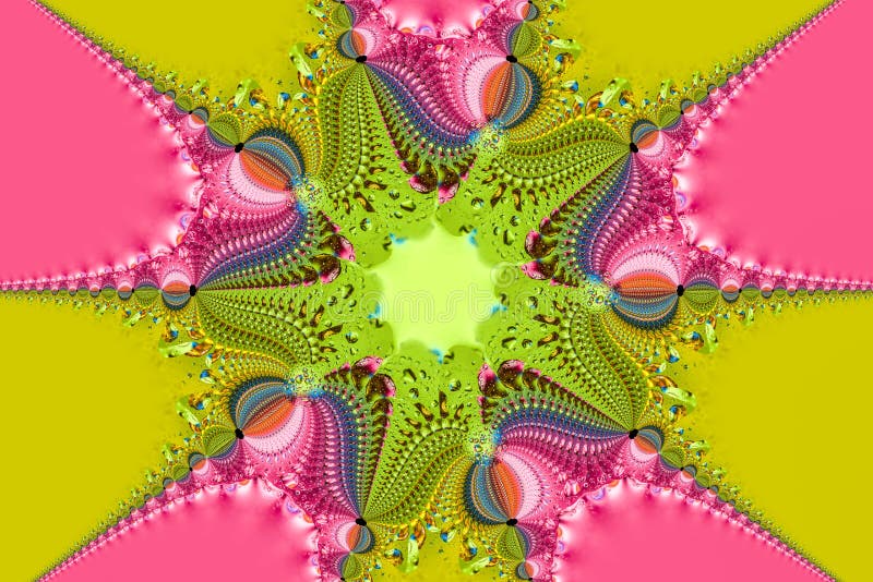 Twisting and turning colorful shapes stock image