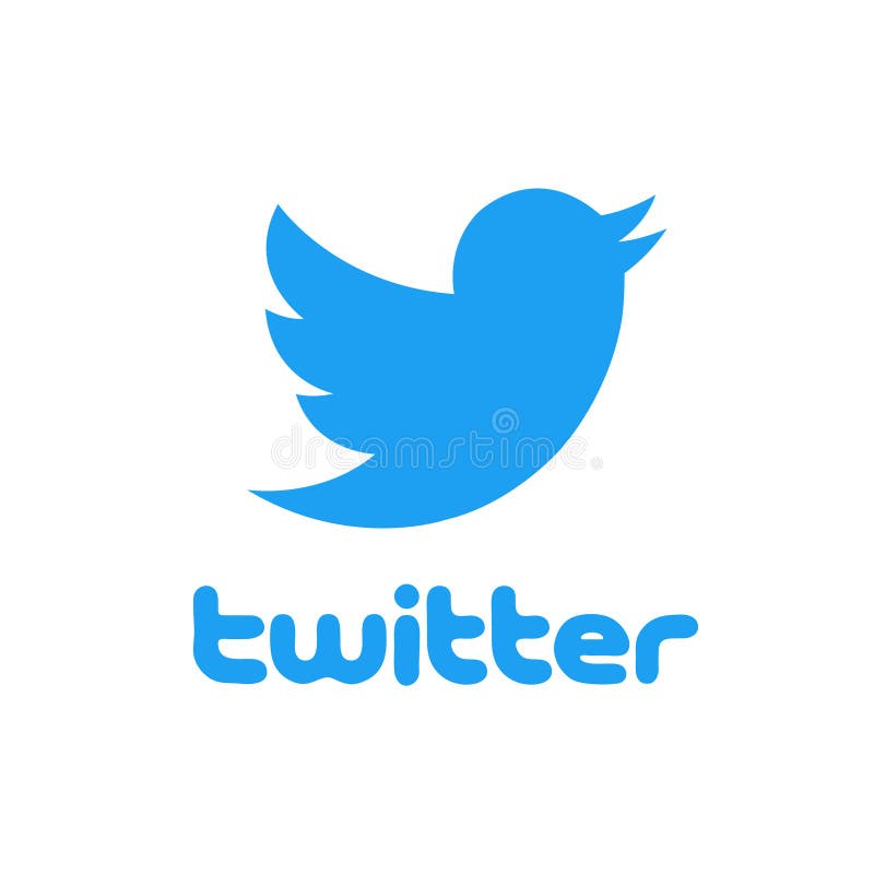 Twitter Logo with Bird Isolated Over White Background. Social Media and  Networking. Editorial Image - Illustration of networking, symbol: 130861855