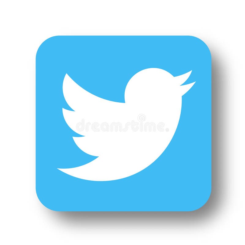 Twitter logo icon editorial photo. Illustration of quality - 171161281