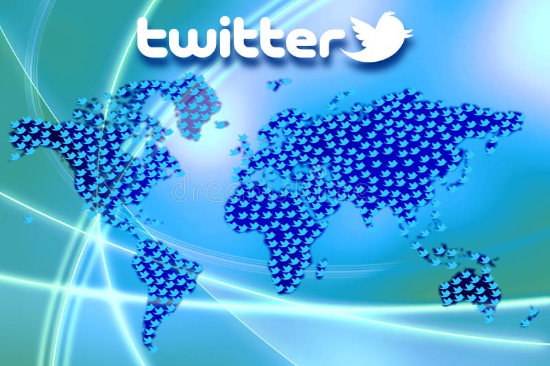 Twitter social Logo Wallpaper de réseau de media illustration libre de droits Twitter social Logo Wallpaper de réseau de media illustration libre de droits