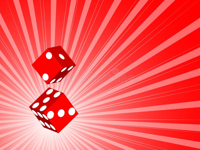 Two 3d dice stock illustration