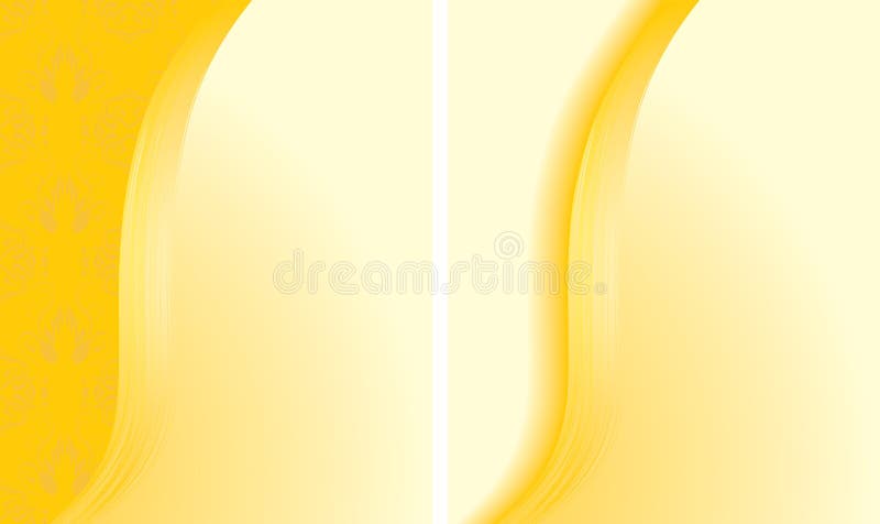 Two abstract yellow backgrounds for cards