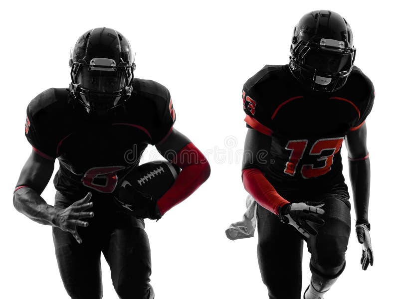 Image Of Two Football Players At Stadium Stock Photo, Picture and Royalty  Free Image. Image 21438814.