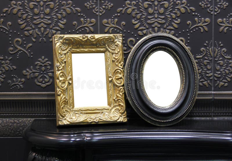 Two antique photo frames