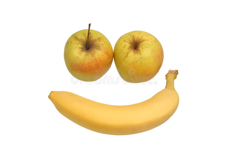 Two apples and banana stock image. Image of mature, fruits 30064661