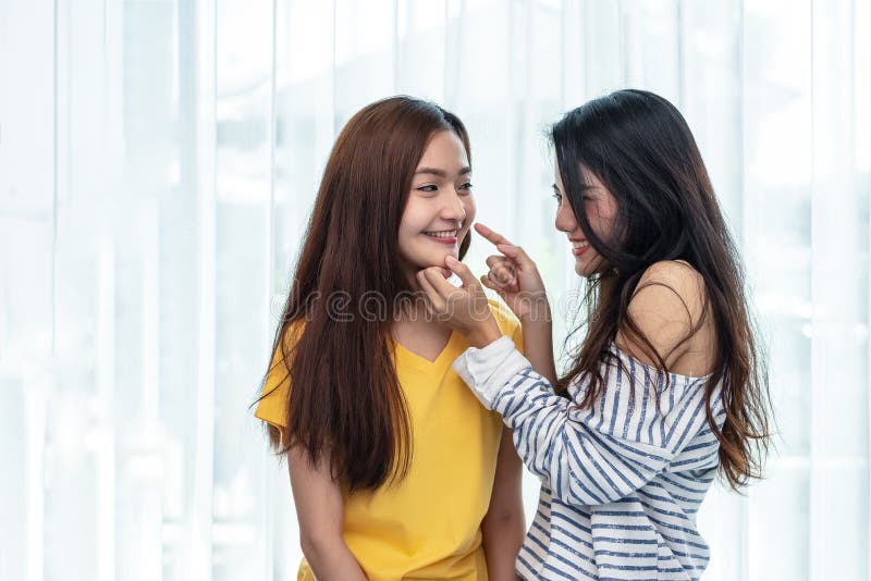 Asian Lesbians Bathing