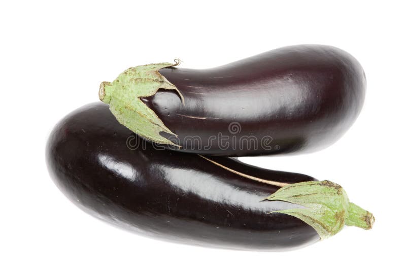 Four Baby Aubergine Eggplants Stock Image Image of cuisine, garden