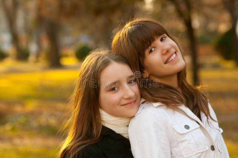 Two Beautiful Teens Smiling Stock Photos - Image: 22481493