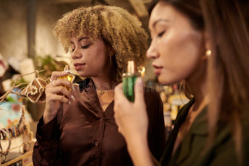 Women Smelling Perfume At Store Stock Photo Image Of Young Fashion women-smelling-perfume-at-store-stock-photo-image-of-young-fashion