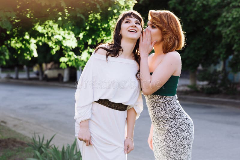 Two Beautiful Women Talking Stock Image Image Of Chatting Attractive