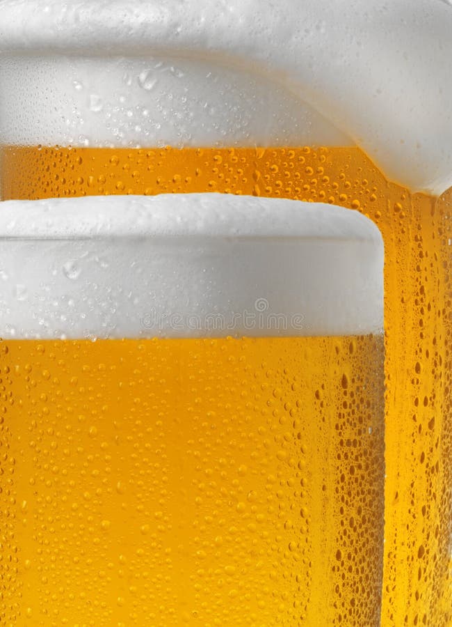 TWO BEERS stock photo. Image of draft, still, golden 121936286