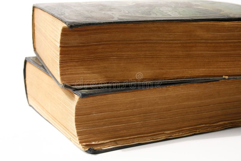 Two big old, weathered books royalty free stock image Two big old, weathered books royalty free stock image