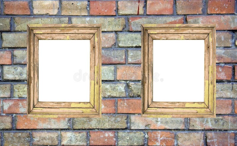 Two blank frames
