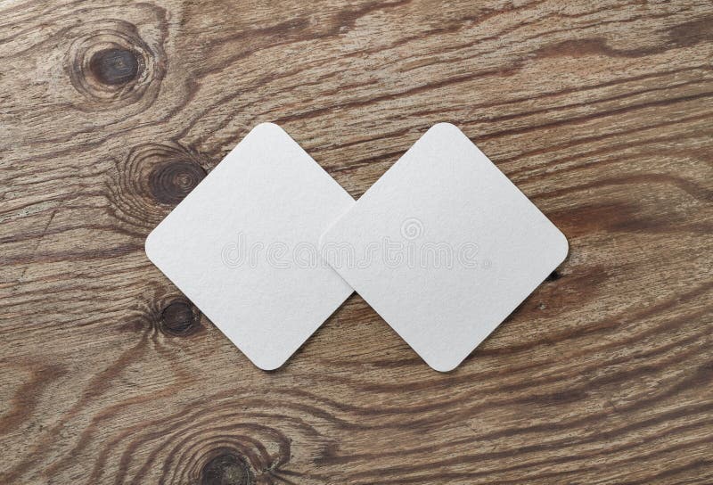 Two blank coasters stock photo. Image of cardboard, coaster - 113088072