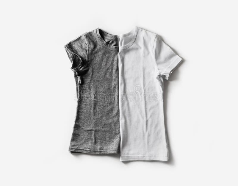 Download Folded blank t-shirts stock photo. Image of body, cloth ...