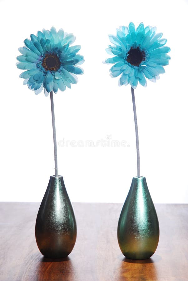 Two blue flowers