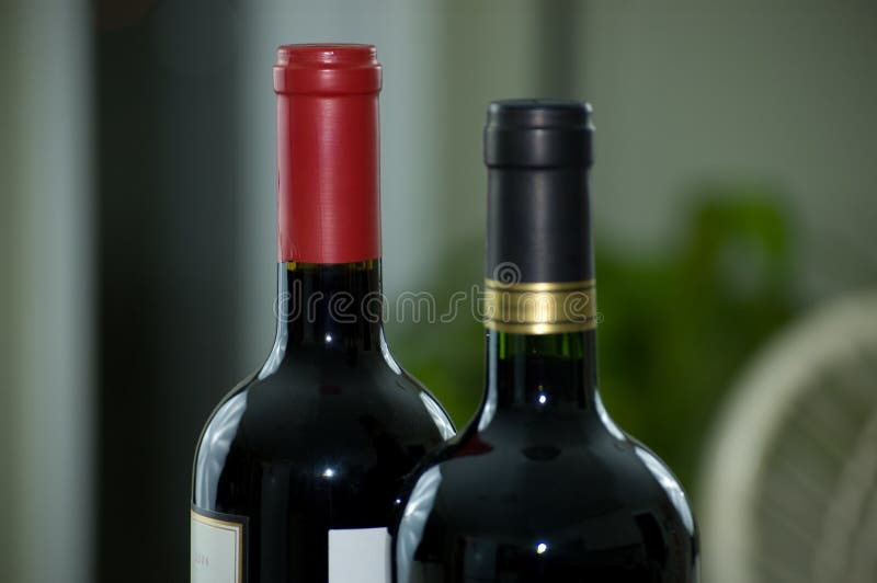 Five bottles of wine stock image. Image of export, france 9697