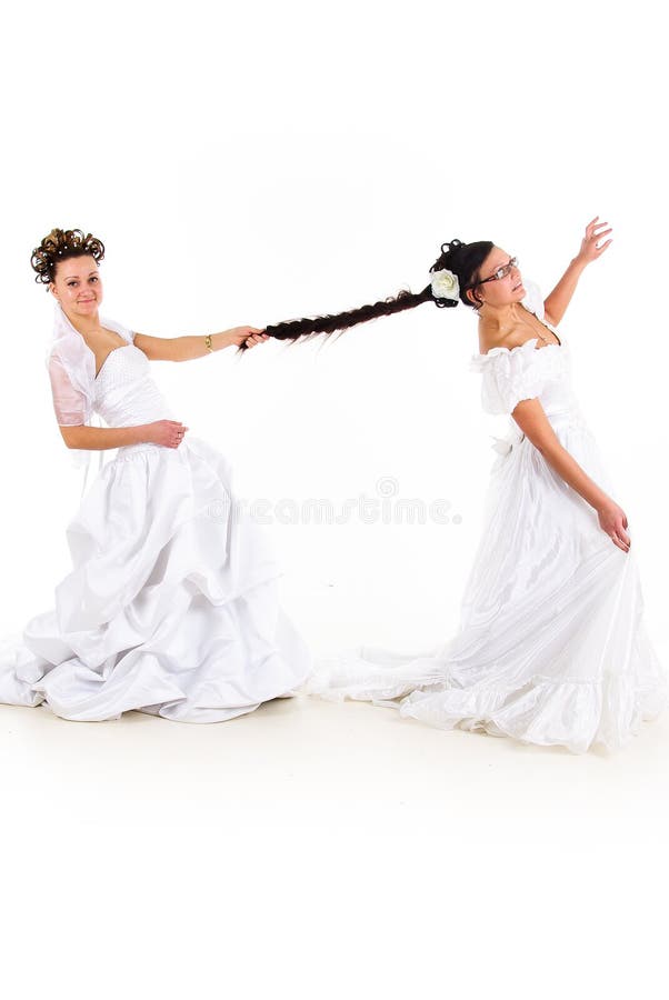 Two Brides Fighting