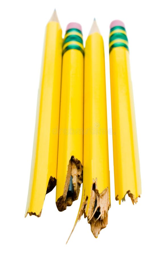Two broken pencils stock image. Image of pencils, stationery 27944283