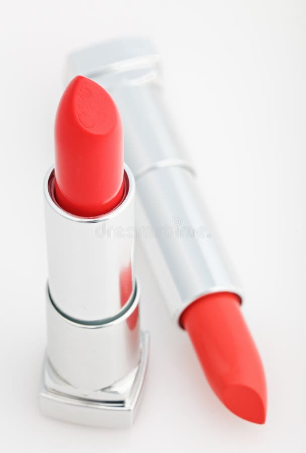 Two brown lipsticks isolated over white royalty free stock photos Two brown lipsticks isolated over white royalty free stock photos