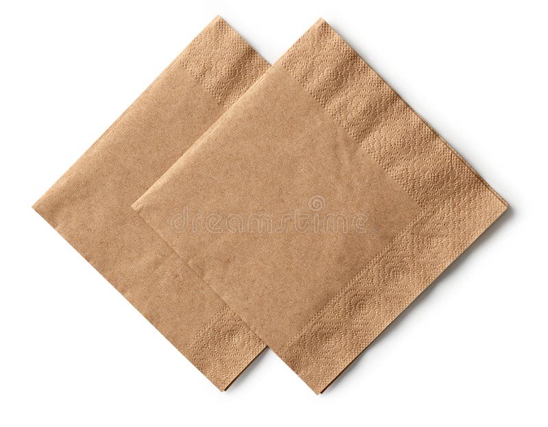 Brown paper napkins
