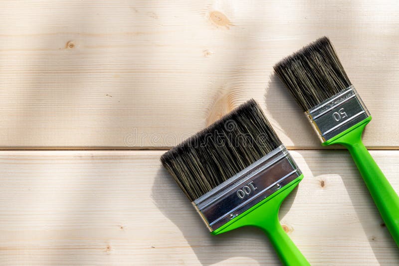 Two Brushes, Decorating and House Renovation Tools .painter and