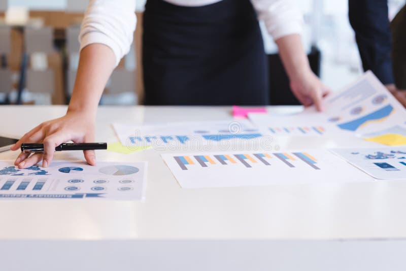 Two business discussing corporate financial report,board of directors planning project.Business Analysis and Strategy concept royalty free stock photography Two business discussing corporate financial report,board of directors planning project.Business Analysis and Strategy concept royalty free stock photography