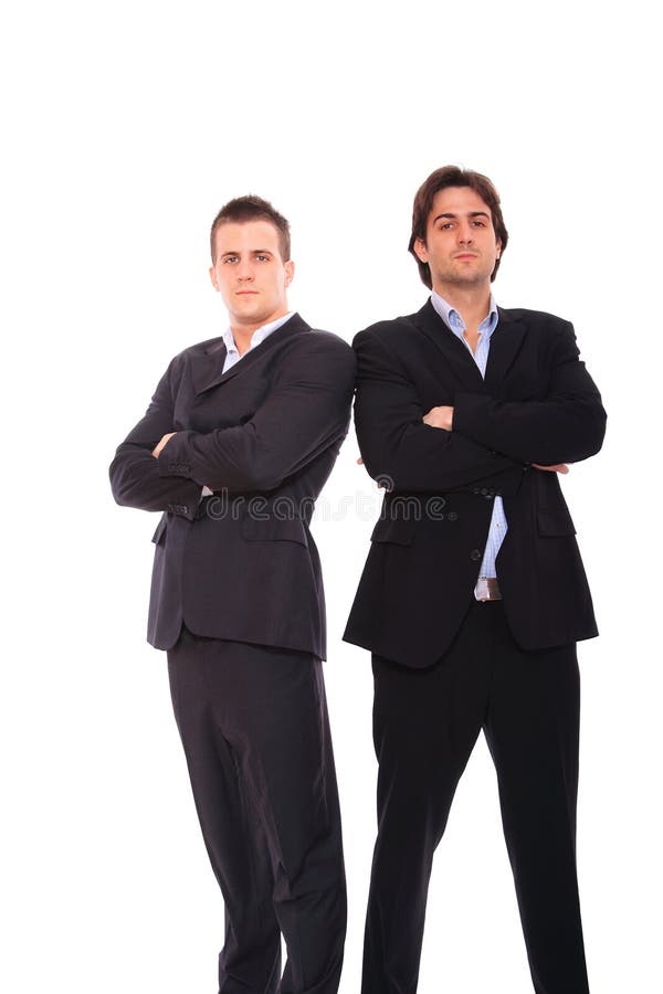 Two business men portrait stock image. Image of pose - 18860657